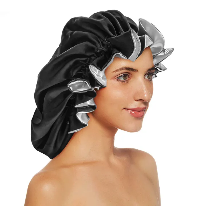 1pc%20Double%20Layer%20Laced%20edge%20satin%20bonnets%20matching%20colors%20sleep%20bonnet%20cap%20-%20Image%204
