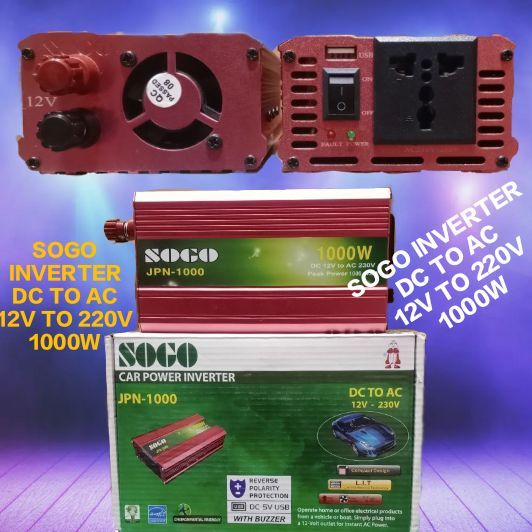 SOGO 1000w Inverter dc to ac current / converter dc 12v current to ac 220v Current