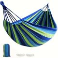 Hammock Leisure Durable Single Travel Swing Chair Hanging Bed Casual Hammocks for Patio Garden Backyard Outdoor Indoor with Bag.