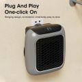 800W Mini Heater, PTC Ceramic Fast Heating Bathroom Heater with Remote Control, Wall Mounted Electric Heater for Indoor Use. 