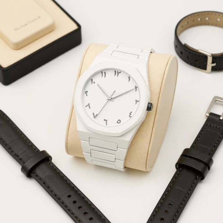 Arabic Aura Watch – Carbon Fiber Look Body with Sleek & Modern Design ...