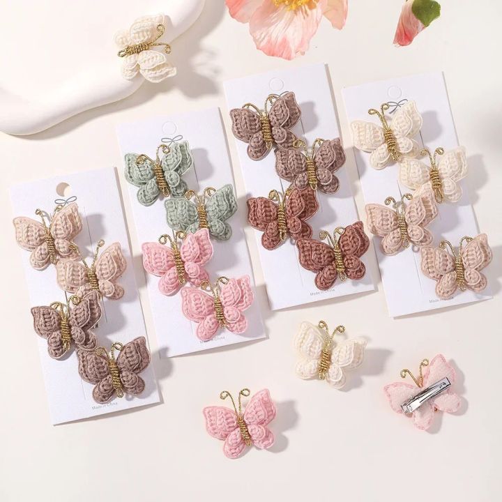 4Pcs/set%20Cute%20Baby%20Girls%20Knitting%20Headwear%20Handmade%20Crochet%20Butterfly%20Alloy%20Hairs%20Clips%20Kids%20Hairpins%20Fashion%20Desgin%20Headwear%20-%20Image%206