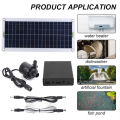30W 800L/H DC 18V Low Noise Brushless Solar Water Pump Set for Garden Pool Pond Bird Bath Outdoor Waterfall Fountain Decoration. 