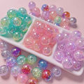 Multi-style Crack Star Love Bow Square with Holes UV Plated Two-color Beaded DIY Parts Pen Loose Bead Accessories Material. 
