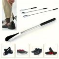 Retractable Stainless Steel Shoe Horn for Elderly, Unisex Long Shoe Pull Helper, Portable Shoe Horn Stick Easy Shoe Wearing Tool. 