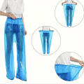 5/10 Pcs Disposable Raincoat Pants Portable Splash Proof Split Raincoat Outdoor Travel Drifting Cycling Feet-wrapped Rain Pants. 