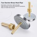 Hot Water Pipe Water-proof 0-120C Aluminum Thermometer Pipe Hot Water Heating 63mm Dial Temperature Gauge. 