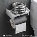 Wall Mount Toilet Paper Holder Plastic Waterproof Roll Paper Storage Rack Bathroom Tissue Organizer Shelves. 