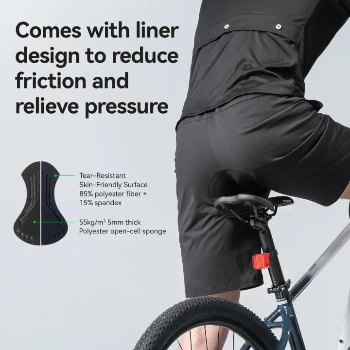 ROCKBROS%20Cycling%20Shorts%20Road%20Bike%20Casual%20Sport%20Pants%20Men's%20Style%20With%20Lined%20Pad%20Summer%20Bike%20Shorts%20Equipment%20-%20Image%203