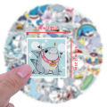 50Pcs Cartoon Jeff the Shark Stickers DIY Stickers Scrapbooking Phone Luggage Skateboard Waterproof Graffiti Decals.
