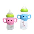 New Mould Bottle Silicone Handle Sleeve , Daily Use Feeding Bottle Accessories, Soft Elastic Bottle Silicone Sleeve. 