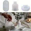 3-piece lotus tray vase resin mold gypsum diy home decoration novice crafts silicone mold production.