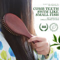 BOOMSLIFE Oak Wood Hair Brush Women Head Scalp Massage Hairbrush Wood Wide Tooth Hair Comb Airbag Hair Loss Improve Scalp Tool. 