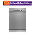 MIDEA 13 Place Setting Freestanding Dishwasher (WQP12-5201F, Silver,7 wash program, Child Lock, Extra Dry & Intensive 70 degree wash, A++ Energy Efficient. 