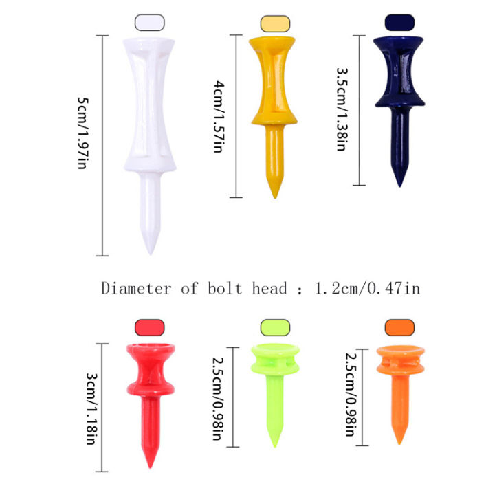 50%20Pcs/Pack%20Professional%20Golf%20Tees%2025mm-51mm%20Castle%20Orange%20Golfer%20Accessory%20Plastic%20golf%20tees%20perfect%20for%20Teeing%20the%20ball%20-%20Image%206