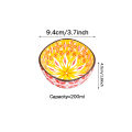 3/6PCS Bohemian Ceramic Sauce Bowls - Small Dishes for Home Cooking, Sushi, BBQ,Snacks | Dishwasher/Microwave Safe for Home.