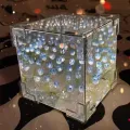 2024 Creative Diy Tulip Flower Sea Cube Three-Dimensional Small Night Lamp Material Package for Girlfriend Couple Girlfriends. 