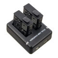 ORBMART Double Dual Port Slot Battery Charger For Go Pro Gopro Hero 8 5 6 7 Black Sport Camera Accessory With Usb Cable Travel. 