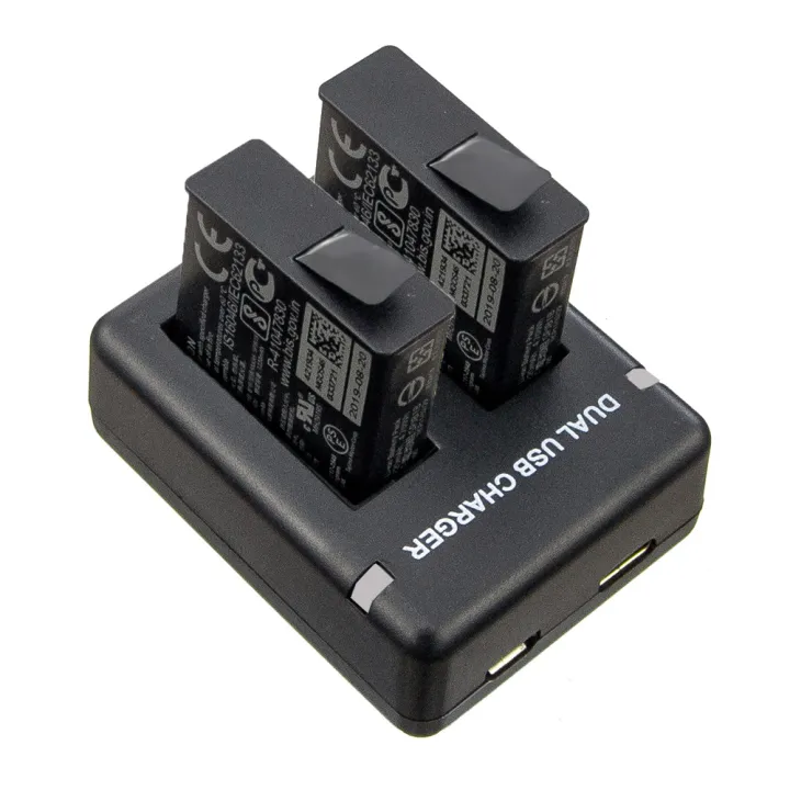 ORBMART%20Double%20Dual%20Port%20Slot%20Battery%20Charger%20For%20Go%20Pro%20Gopro%20Hero%208%205%206%207%20Black%20Sport%20Camera%20Accessory%20With%20Usb%20Cable%20Travel%20-%20Image%202