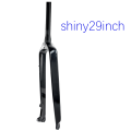 BALUGOE Vertebral canal Bike MTB Fork Bicycle Front Fork Carbon Fiber Rigid Fork Straight pipe mountain bike Forks Quick Release. 