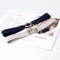 Fashion Metal Buckle Thin Stretchy Waist Belt Striped Elastic Waistband Elegant Women Girdle Accessories Female Belt. 