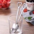 4Pcs/set Shovel Spoons Stainless Steel TeaSpoons Creative Coffee Spoon For Ice Cream Dessert Tableware Scoop Cutlery Set.