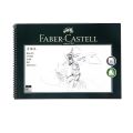 Faber Castel 20 Sheets Sketch Book Side Spiral Bound Pad 160g Acid Free Artists Drawing Painting Paper for Kids Adults Beginners. 