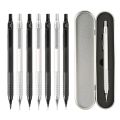 High Quality Metal Mechanical Pencils Set with Lead Refills Drafting Automatic Pencil 0.3, 0.5, 0.7, 2.0mm Pencil for Art Supply. 