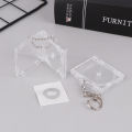DIY Mini CD Case Key Chain 1 PCS Blank Album Backpack Hanging Decor Keychain Pendant.