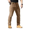 Men'S Multi-Functional Pocket Tactical Pants Outdoor Waterproof Work Pants Casual Multi-Pocket Wear-Resistant Hiking Work Pants. 