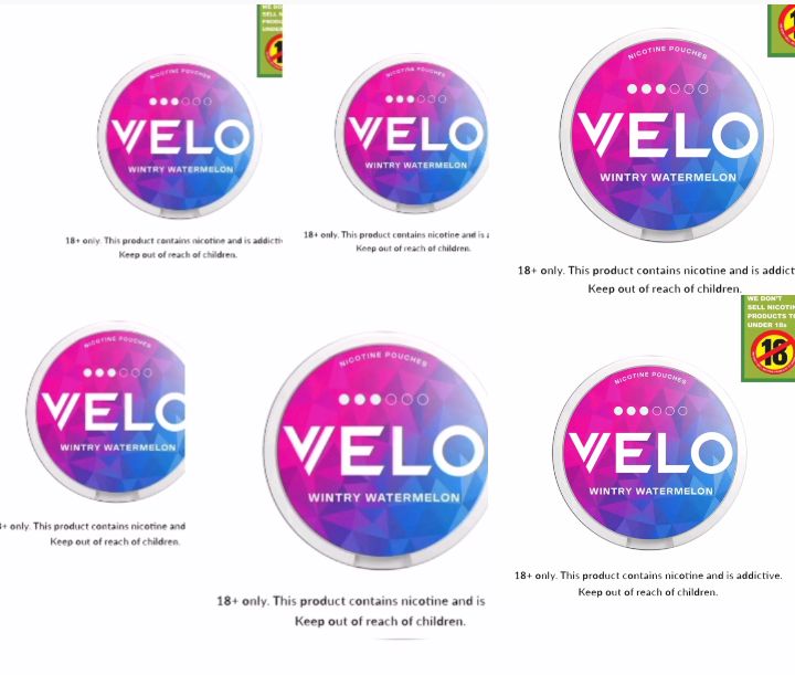 velo Wintry watermelon mint 3 dots 6 piece