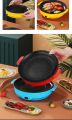 Portable 22cm Non Stick Multifunction Electric Frying Pan Skillet Oven Non-Sticky Grill Fry Baking Roast Pot Cooker Steak Barbecue Kitchen Tool For Gift Items. 