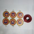 Cricket medals-24pcs ( champion medals-12pcs & runners up medals-12pcs) with  Ribbon. 