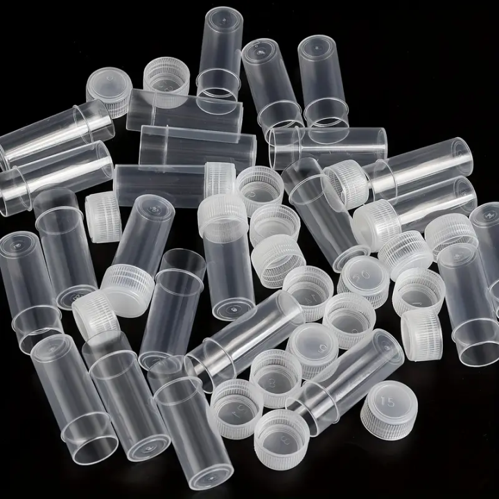 50Pcs%205ML%20Plastic%20Sample%20Small%20Bottle%20Vial%20Storage%20Vial%20Storage%20Container%20Test%20Tube%20with%20Screw%20Caps%20for%20Lab%20powder%20Sample%20-%20Image%205