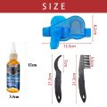 Bike Chain Cleaner Kit Including Chain Oil Lubricant,Bike Chain Degreaser,Chain Scrubber and Bicycle Cleaning Brush Tools. 