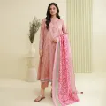 Zellbury Unstitched 3 Piece Lawn Shirt Shalwar Dupatta - 0878 Suit For Women - Cambric Bottom Lawn Dupatta - Essential Unstitched Collection - Unstitched Fabric For Women - Summer - Aug Arrivals. 
