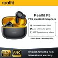 Realfit F3 ANC Active Noice Cancellation Bluetooth Earphones ENC Call HIFI Stereo Superb Bass Wireless Earbuds Sport Gaming. 