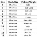1pcs Fishing Net Trap Mesh Luminous Bead Netting Sea Fish Net Tackle Design Copper Shoal Cast Gill Feeder Fishing Trap. 