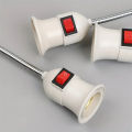 Direct plug swivel lamp head lamp mouth E27 large screw lamp holder type universal hose with switch. 
