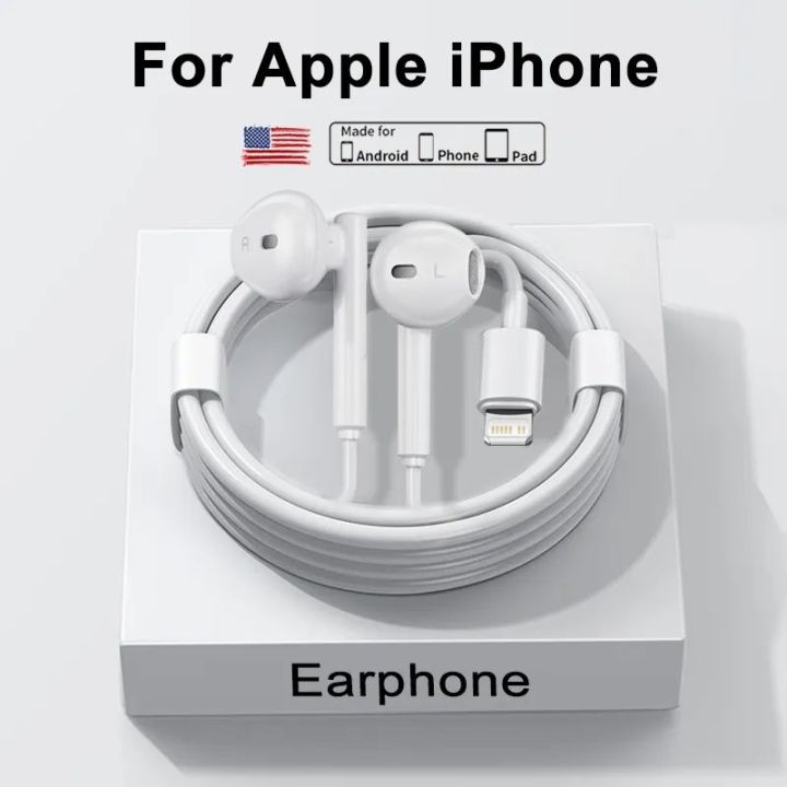 For Apple Original Headphones For iPhone 14 13 12 11 Pro Max mini