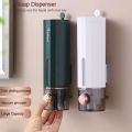 Non-Perforating Soap Dispenser Hand Sanitizer Wall Hanger Press Dispenser Home Hotel Shower Gel Shampoo Box Wall Mount. 