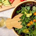 Handcrafted Wooden Salad Spoon Set - Natural Teak Stirring Utensil for Soup, Mixing, Non-Scratch & Eco-Friendly Kitchen Tool. 