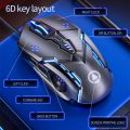 Silver Eagle G5 Mute Wired Mouse Six Keys Luminous Game E-Sports Machinery Computer Accessories Cross-Border Delivery. 