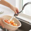 Faucet Extender Flexible 360 Degree Rotating Sprinkler Jet Spray for Sink Turbo Flex for Kitchen Basin Saves Water Cleans Sink from All Sides Shower Head (Stainless Steel). 