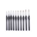 10Pcs Miniature Paint Brushes Detail Small Fine Tip Paintbrushes Micro Paint Brush Set Triangular Grip Handles Art Brushes. 