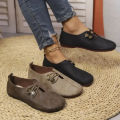 2026 Spring/Autumn New Slip-On Casual Shoes for Women - Large Sizes Minimalist Flat Sole Shoes, Versatile Commuter Shoes.