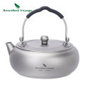 Boundless Voyage Camping Kettle Titanium Tea Pot 0.6L Lightweight Cookware for Outdoor Backpacking Hiking Ti3105D. 