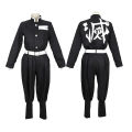 Kids Demon Slayer Corps Kimetsu No Yaiba Cosplay Costume - Kamado Tanjirou Uniform with Anime Cloak Agatsuma Zenitsu Dress-Up Ou. 