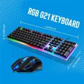 2025 Gaming mouse and keyboard combo g21 rgb keyboard mouse combo RGB backlit keyboard For Laptop Desktop PC Gaming PC LED RGB Mouse DPI Gaming Keyboard Mouse Combo Package. 