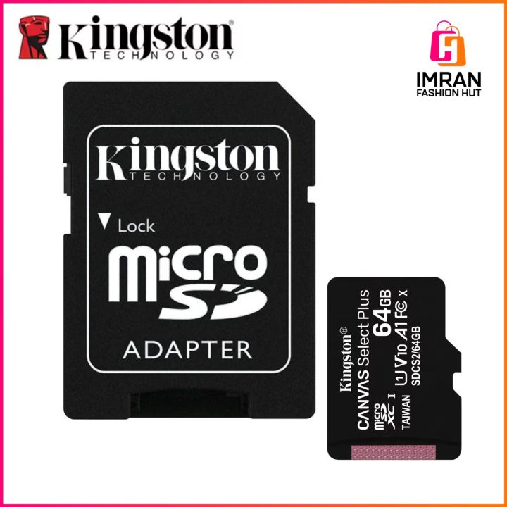 King'ston%20Canvas%20Select%20Plus%2064GB%20microSD%20Card%20Class%2010%20UHS-I%20speeds%20up%20to%20100MB/s%20with%20Adapter%20(SDCS2/64GBIN)%20-%20Image%205